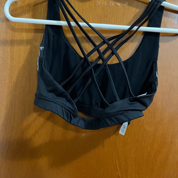 Victoria's Secret Black Sports Bra with White Lettering - Picture 7 of 8